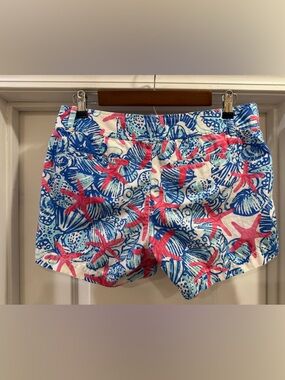 Lilly Pulitzer Callahan Shorts She She Shells 🐚 Print Size 6 Starfish Tropical